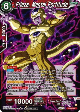 Frieza, Mental Fortitude (Zenkai Series Tournament Pack Vol.8) (P-603) - Tournament Promotion Cards