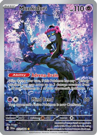 Munkidori 072/064  - Holofoil SV Shrouded Fable - Illustration Rare