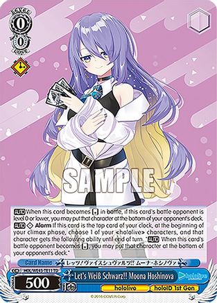 Let's Weiss Schwarz!! Moona Hoshinova (HOL/WE45-TE11 TD) - hololive production feat. Weiss Schwarz Ambassadors Premium Set