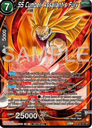 SS Cumber, Assailant's Fury (Deluxe Pack 2024 Vol.2) (BT22-127) - Promotion Cards