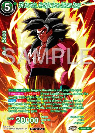 SS4 Son Goku, Strategies for an Unknown Enemy (Full Art) (Deluxe Pack 2024 Vol.2) (P-619) - Promotion Cards
