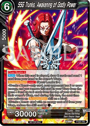 SSG Trunks, Awakening of Godly Power (Deluxe Pack 2024 Vol.2) (P-621) - Promotion Cards