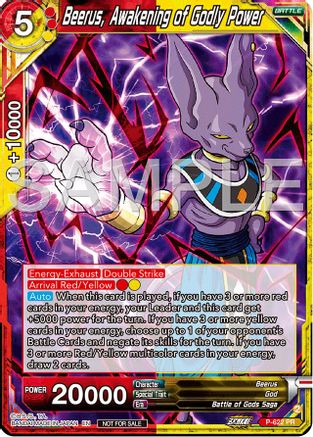 Beerus, Awakening of Godly Power (Deluxe Pack 2024 Vol.2) (P-622) - Promotion Cards