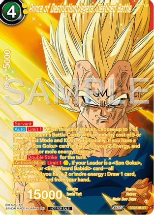 Prince of Destruction Vegeta, Destined Battle (Premium Alt-Art Card Set 2024 Vol.2) (SD22-06) - Promotion Cards Foil
