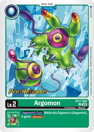 Argomon - BT17-004 (BT17-004) - Secret Crisis Pre-Release Cards Foil