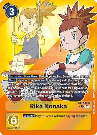 Rika Nonaka (Alternate Art) (BT17-085) - Secret Crisis