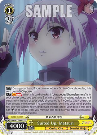 Suited Up, Matsuri (AYT/W110-E015 U) - Ayakashi Triangle
