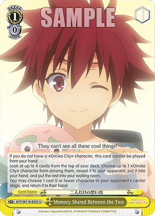 Memory Shared Between the Two (AYT/W110-E027 U) - Ayakashi Triangle