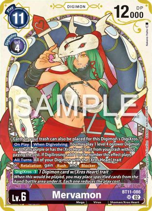 Mervamon (Premium Heroines Set) (BT11-086) - Dimensional Phase Foil