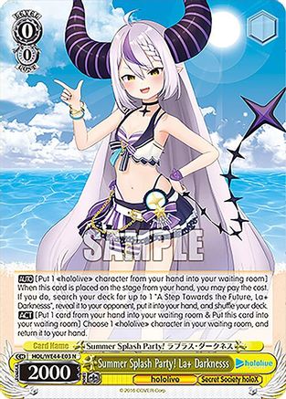 Summer Splash Party! La+ Darknesss (HOL/WE44-E03 N) - hololive production Summer Collection Premium Booster