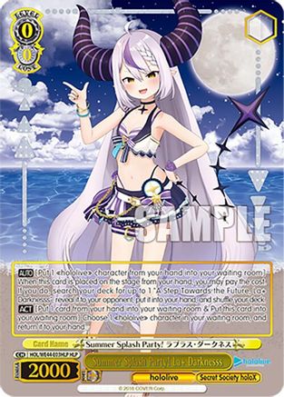 Summer Splash Party! La+ Darknesss (HLP) (HOL/WE44-E03HLP HLP) - hololive production Summer Collection Premium Booster