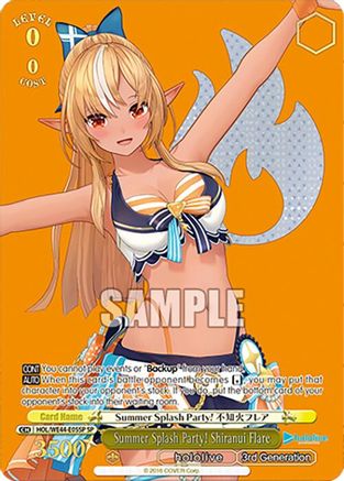 Summer Splash Party! Shiranui Flare (SP) (HOL/WE44-E05SP SP) - hololive production Summer Collection Premium Booster