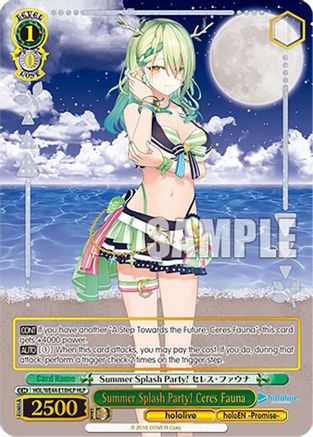 Summer Splash Party! Ceres Fauna (HLP) (HOL/WE44-E18HLP HLP) - hololive production Summer Collection Premium Booster