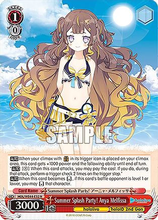Summer Splash Party! Anya Melfissa (HOL/WE44-E32 N) - hololive production Summer Collection Premium Booster