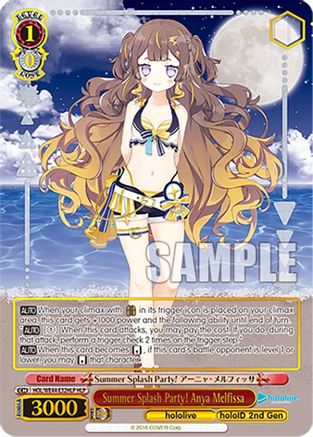 Summer Splash Party! Anya Melfissa (HLP) (HOL/WE44-E32HLP HLP) - hololive production Summer Collection Premium Booster