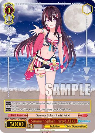 Summer Splash Party! AZKi (HLP) (HOL/WE44-E34HLP HLP) - hololive production Summer Collection Premium Booster