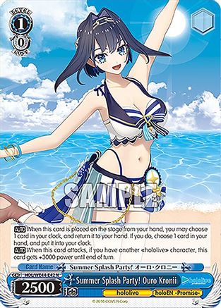 Summer Splash Party! Ouro Kronii (HOL/WE44-E42 N) - hololive production Summer Collection Premium Booster