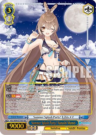 Summer Splash Party! Nanashi Mumei (HLP) (HOL/WE44-E51HLP HLP) - hololive production Summer Collection Premium Booster