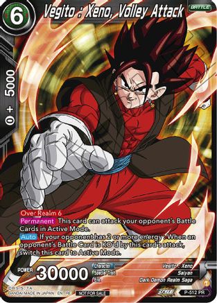 Vegito : Xeno, Volley Attack (Deluxe Pack 2024 Vol.1) (P-512) - Promotion Cards