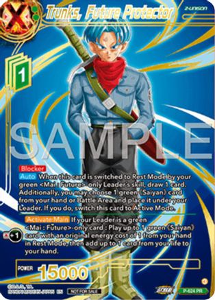 Trunks, Future Protector (Gold Stamped) (P-424) - Promotion Cards Foil