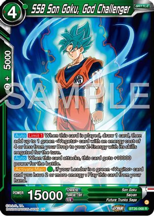 SSB Son Goku, God Challenger (BT26-068) - Ultimate Advent