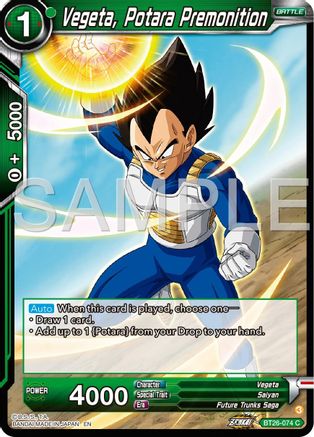 Vegeta, Potara Premonition (BT26-074) - Ultimate Advent Foil