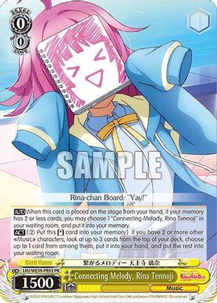 Connecting Melody, Rina Tennoji (LNJ/WE39-PE02) - Love Live! School Idol Festival Series 10th Anniversary Premium Booster