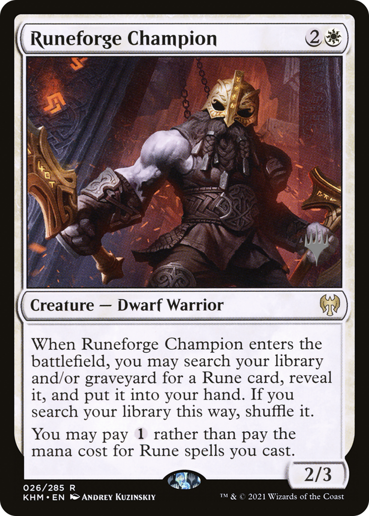 Runeforge Champion (PPKHM-026) - Kaldheim Promos