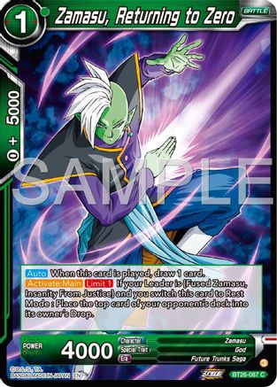 Zamasu, Returning to Zero (BT26-087) - Ultimate Advent