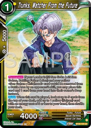 Trunks, Watcher From the Future (BT26-105) - Ultimate Advent