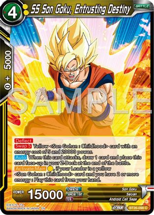 SS Son Goku, Entrusting Destiny (BT26-098) - Ultimate Advent Foil