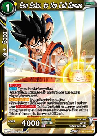 Son Goku, to the Cell Games (BT26-099) - Ultimate Advent Foil