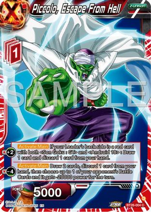 Piccolo, Escape From Hell (BT26-004) - Ultimate Advent
