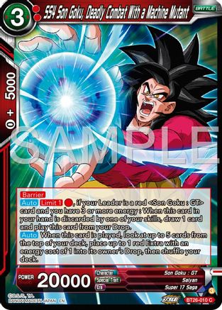 SS4 5on Goku, Deadly Combat With a Machine Mutant (BT26-010) - Ultimate Advent Foil
