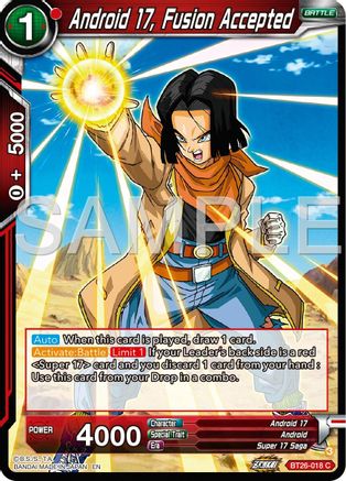 Android 17, Fusion Accepted (BT26-018) - Ultimate Advent Foil