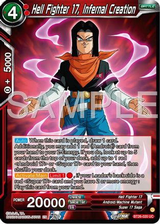 Hell Fighter 17, Infernal Creation (BT26-020) - Ultimate Advent Foil
