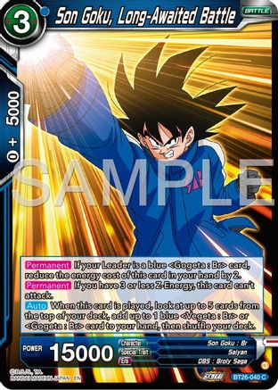 Son Goku, Long-Awaited Battle (BT26-040) - Ultimate Advent