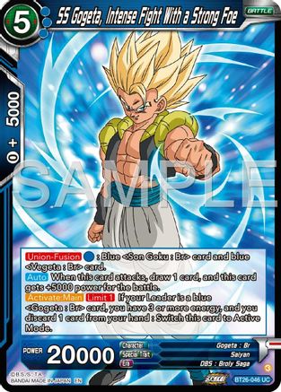 SS Gogeta, Intense Fight With a Strong Foe (BT26-046) - Ultimate Advent Foil