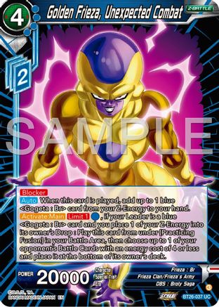 Golden Frieza, Unexpected Combat (BT26-037) - Ultimate Advent Foil