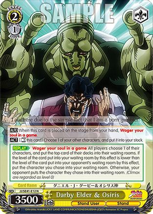 Darby Elder & Osiris (JJ/SE41-E12 N) - JoJo's Bizarre Adventure: Stardust Crusaders Premium Booster