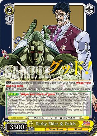 Darby Elder & Osiris (JJR) (JJ/SE41-E12J JJR) - JoJo's Bizarre Adventure: Stardust Crusaders Premium Booster