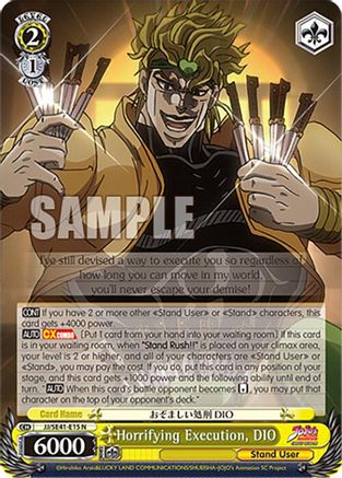 Horrifying Execution, DIO (JJ/SE41-E15 N) - JoJo's Bizarre Adventure: Stardust Crusaders Premium Booster