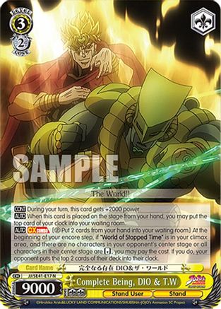 Complete Being, DIO & T.W (JJ/SE41-E17 N) - JoJo's Bizarre Adventure: Stardust Crusaders Premium Booster