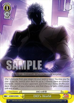 DIO's World (JJ/SE41-E18 N) - JoJo's Bizarre Adventure: Stardust Crusaders Premium Booster