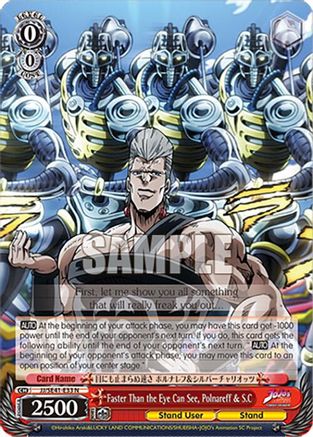Faster Than the Eye Can See, Polnareff & S.C (JJ/SE41-E33 N) - JoJo's Bizarre Adventure: Stardust Crusaders Premium Booster