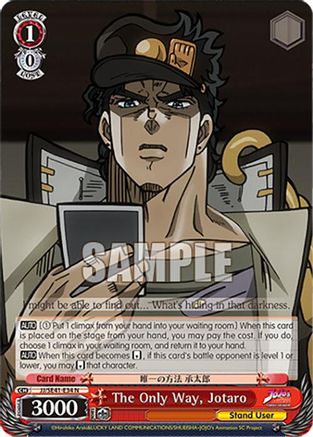 The Only Way, Jotaro (JJ/SE41-E34 N) - JoJo's Bizarre Adventure: Stardust Crusaders Premium Booster