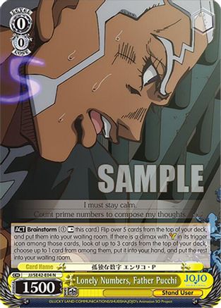 Lonely Numbers, Father Pucchi (JJ/SE42-E04 N) - JoJo's Bizarre Adventure: Stone Ocean Premium Booster