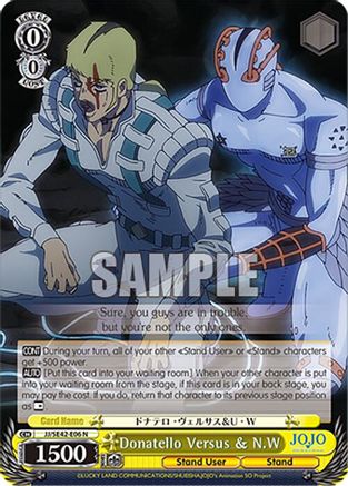 Donatello Versus & N.W (JJ/SE42-E06 N) - JoJo's Bizarre Adventure: Stone Ocean Premium Booster
