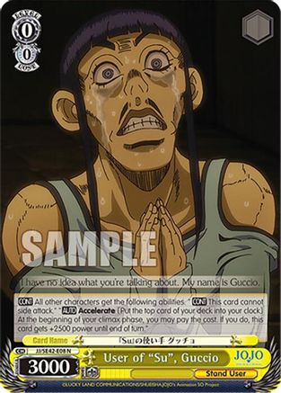 User of "Su", Guccio (JJ/SE42-E08 N) - JoJo's Bizarre Adventure: Stone Ocean Premium Booster