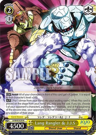 Lang Rangler & J.J.S (JJ/SE42-E20 N) - JoJo's Bizarre Adventure: Stone Ocean Premium Booster
